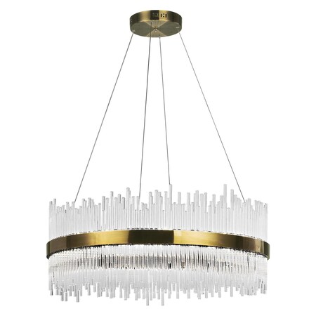 Cwi Lighting Led Chandelier With Antique Brass Finish 1063P32-605